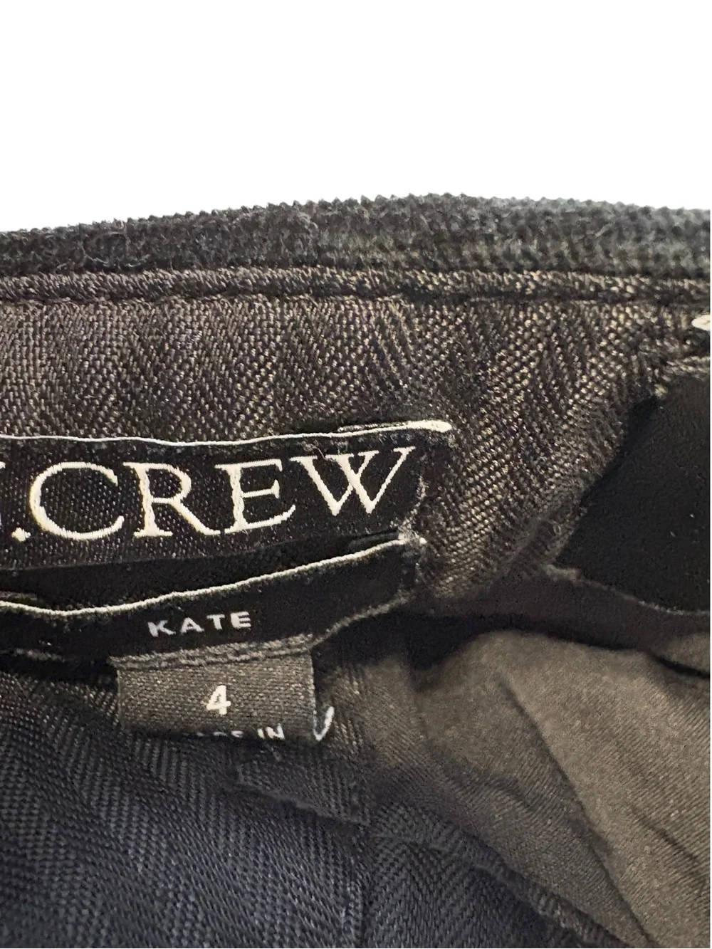 J. Crew Kate Straight Leg Pant in Stretch Velvet 4 Black Workwear Holiday